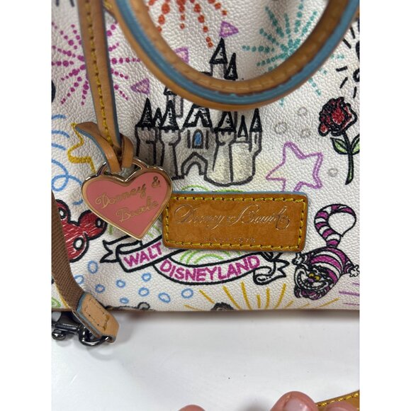 Dooney & Bourke Disney Parks White Crossbody Bag With Mickey & Friends Print - Picture 4 of 8